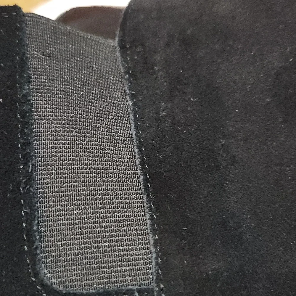 Anne Klein wide calf suede Wedge knee high boots In Box
